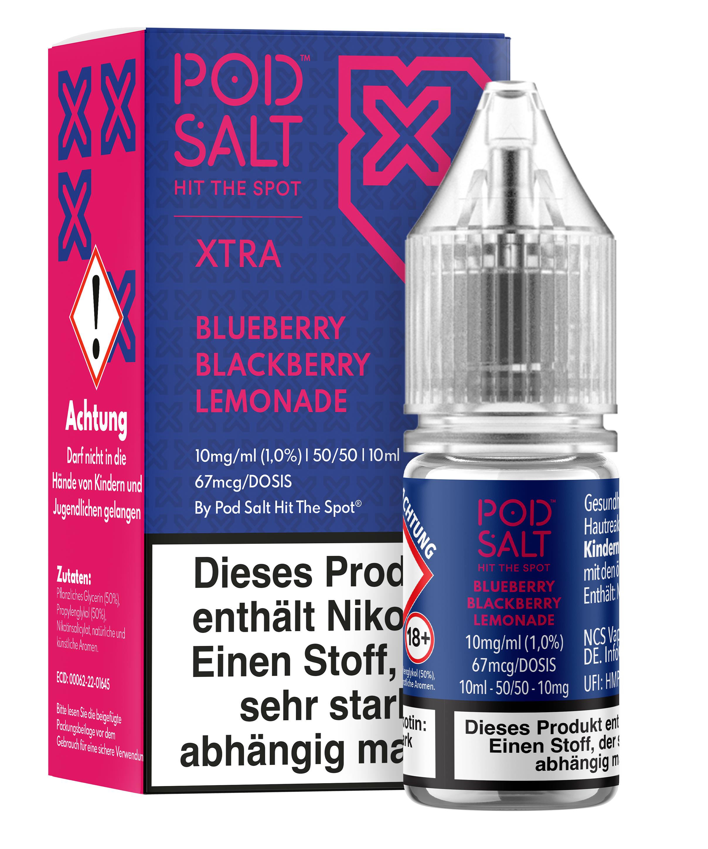 Pod Salt Xtra - Blueberry Blackberry Lemonade 10 ml