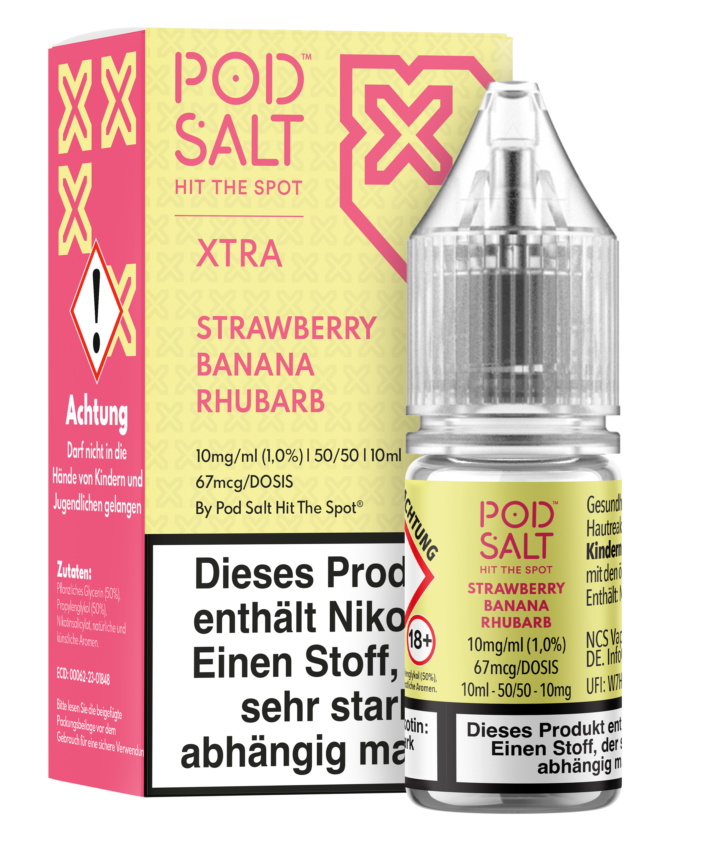 Pod Salt Xtra - Strawberry Banana Rhubarb 10 ml