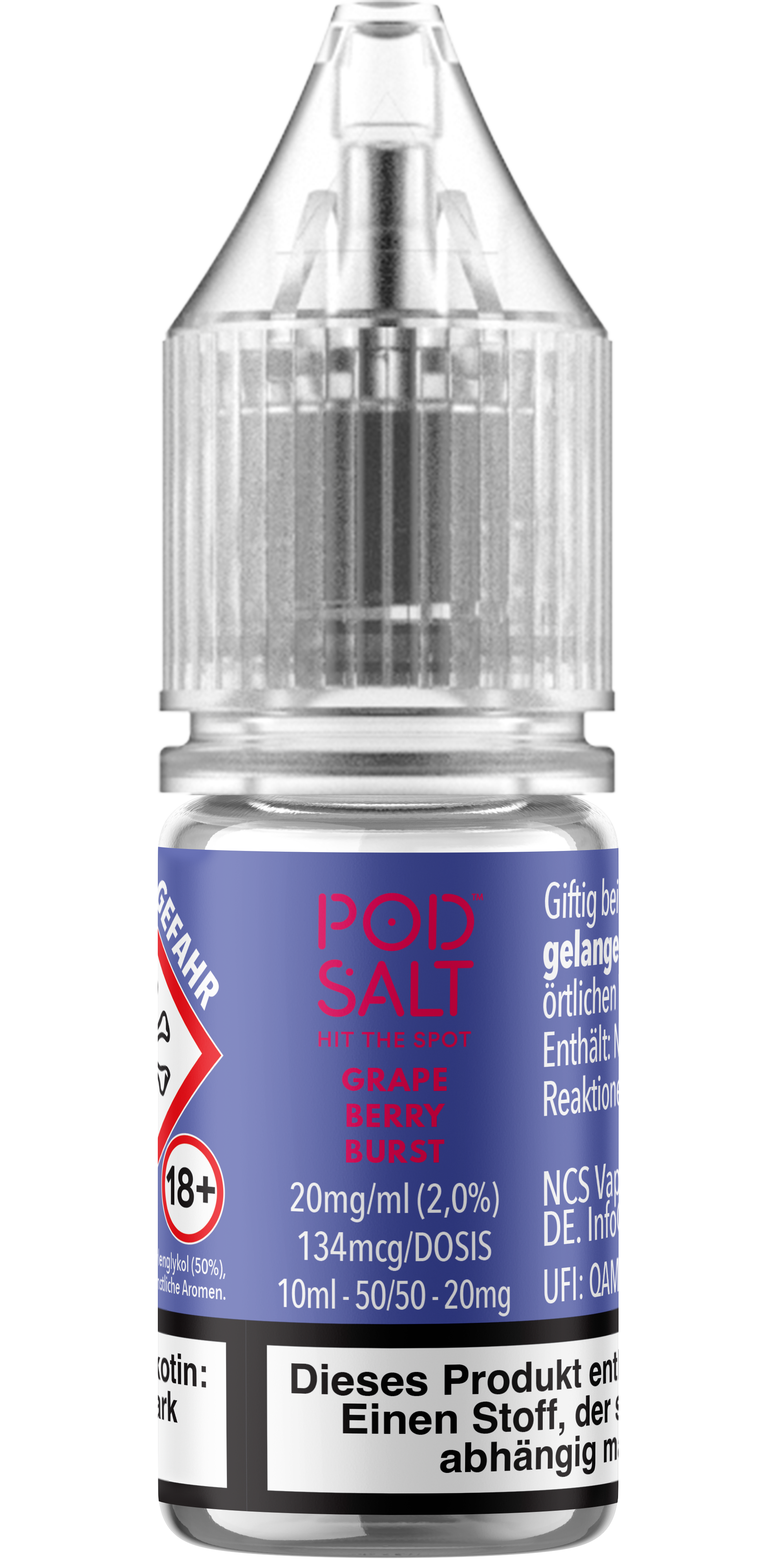 Pod Salt Xtra - Grape Berry Burst 10 ml