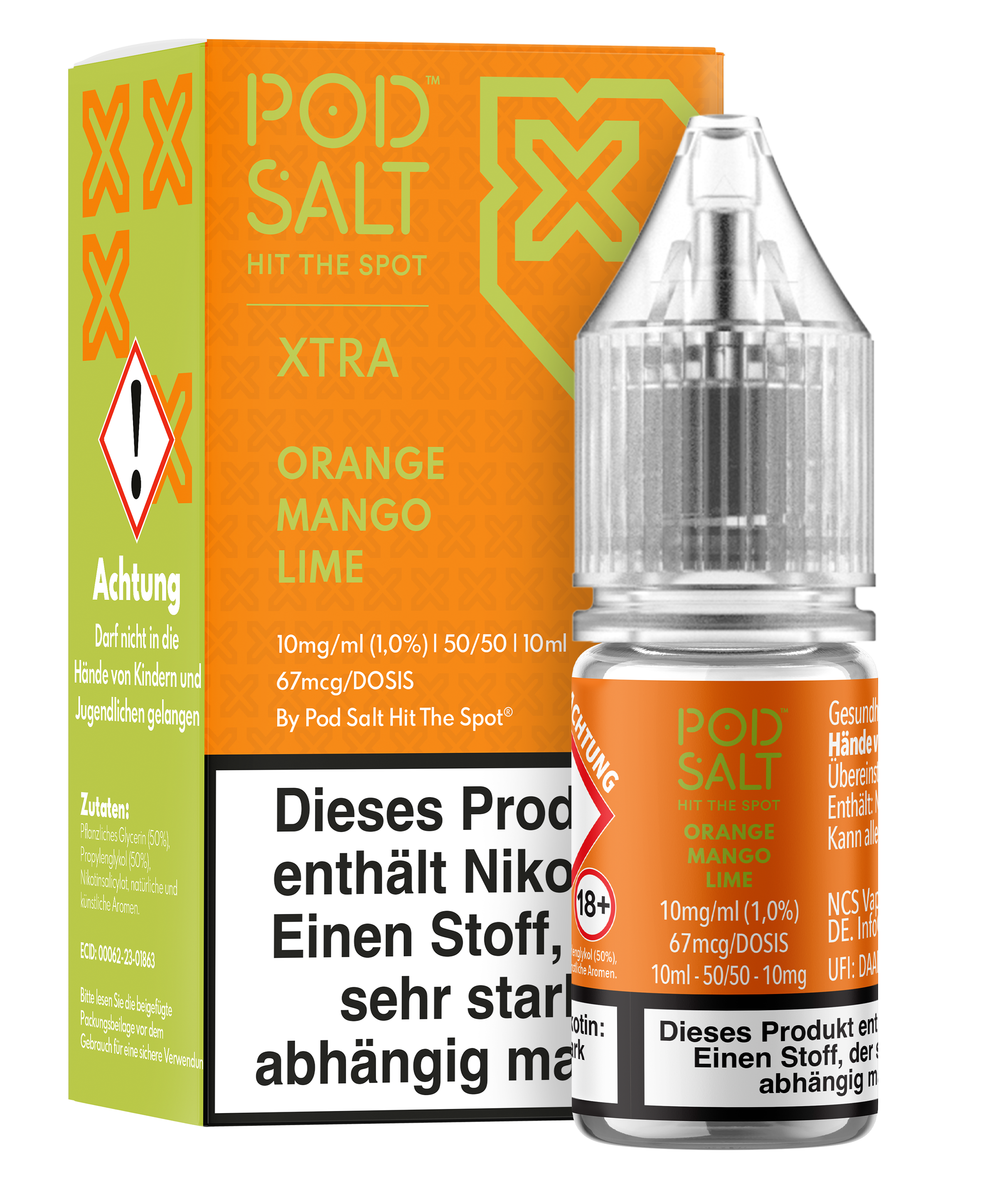 Pod Salt Xtra - Orange Mango Lime 10 ml