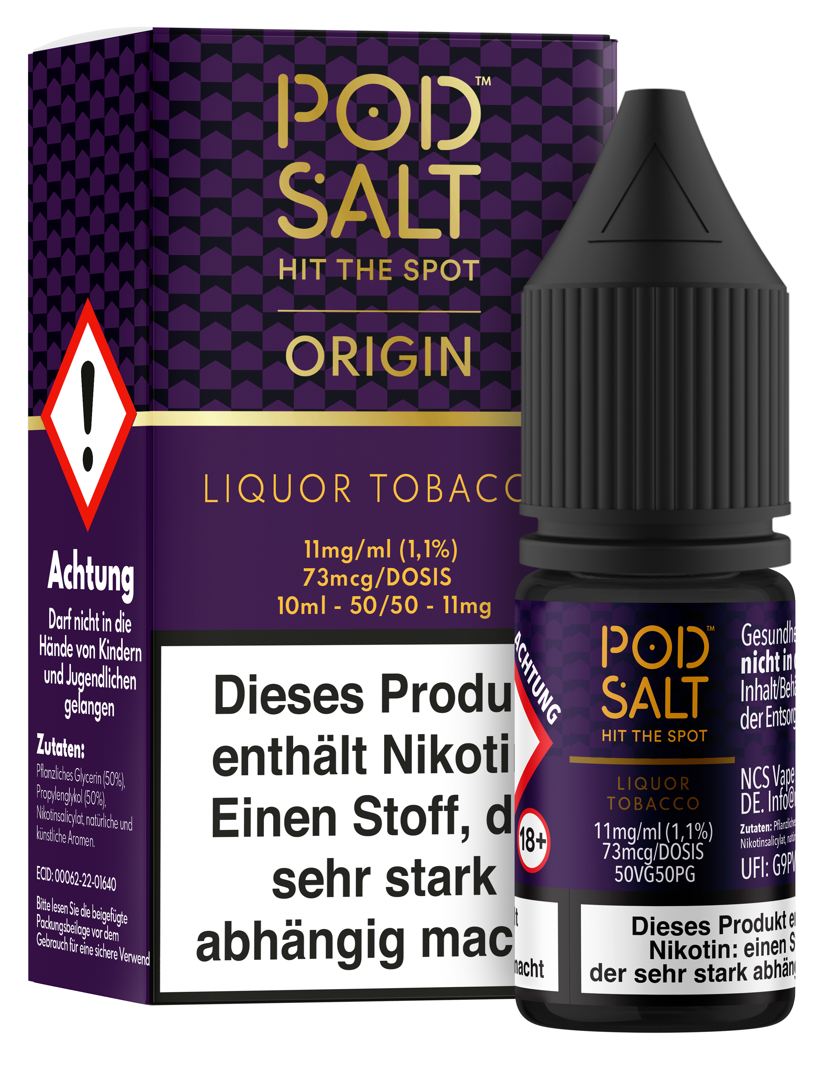 Pod Salt Origin - Liqour Tobacco 10 ml Pod Salt Origin - Liqour Tobacco 10 ml