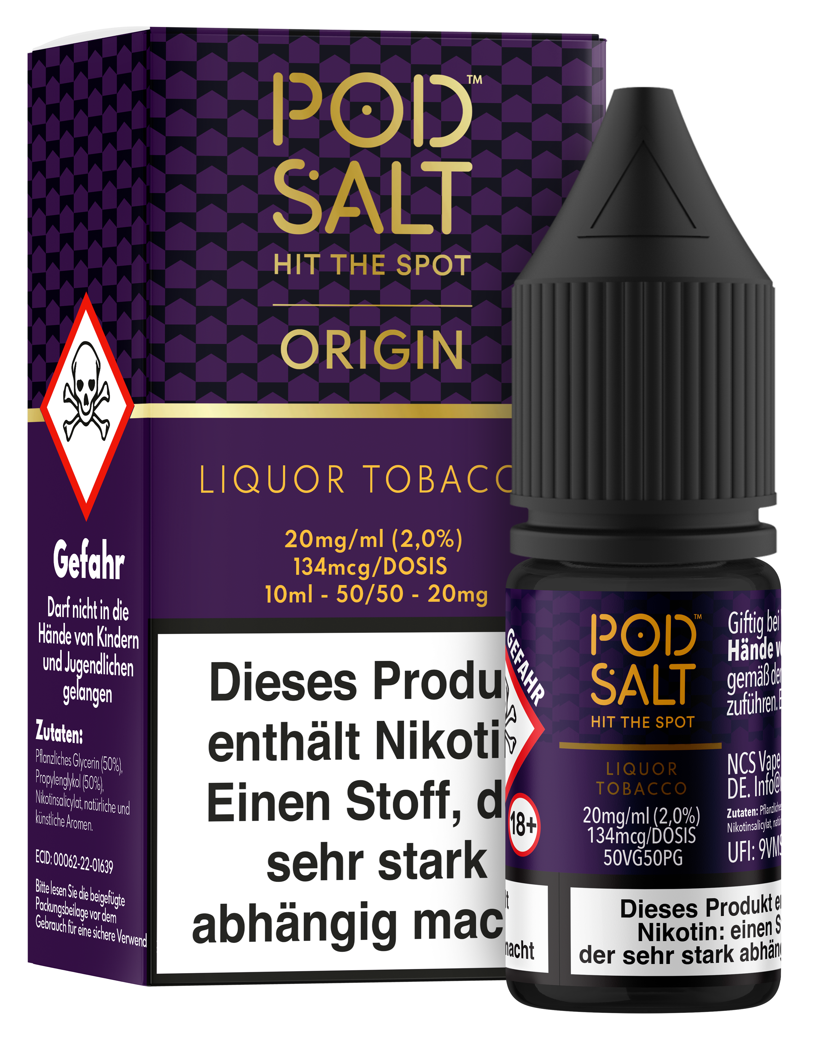 Pod Salt Origin - Liqour Tobacco 10 ml