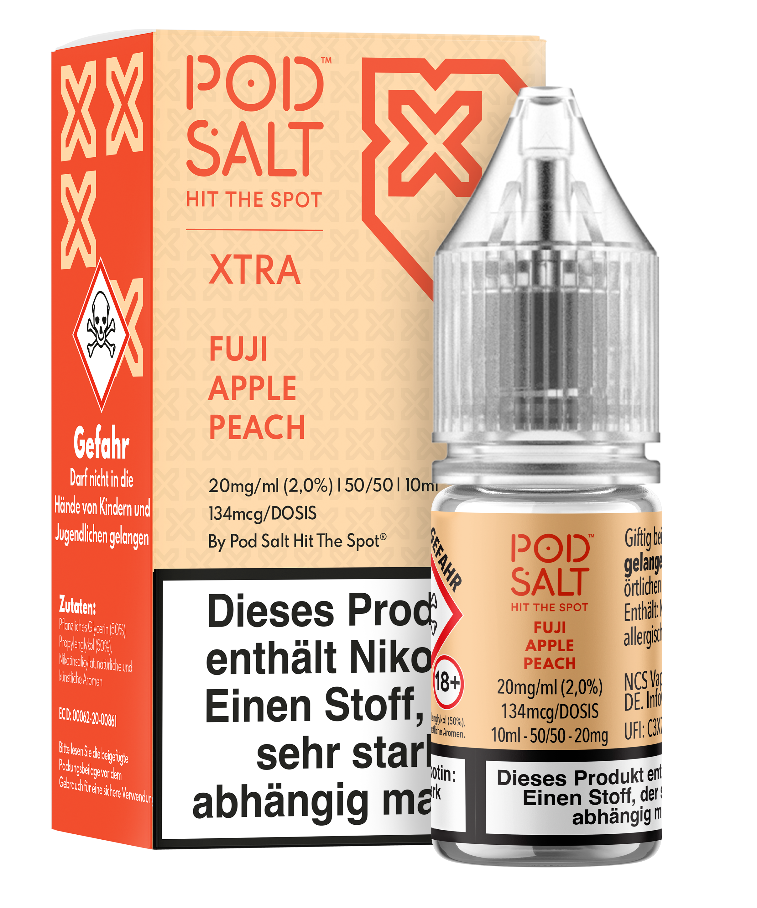 Pod Salt Xtra - Fuji Apple Peach 10 ml