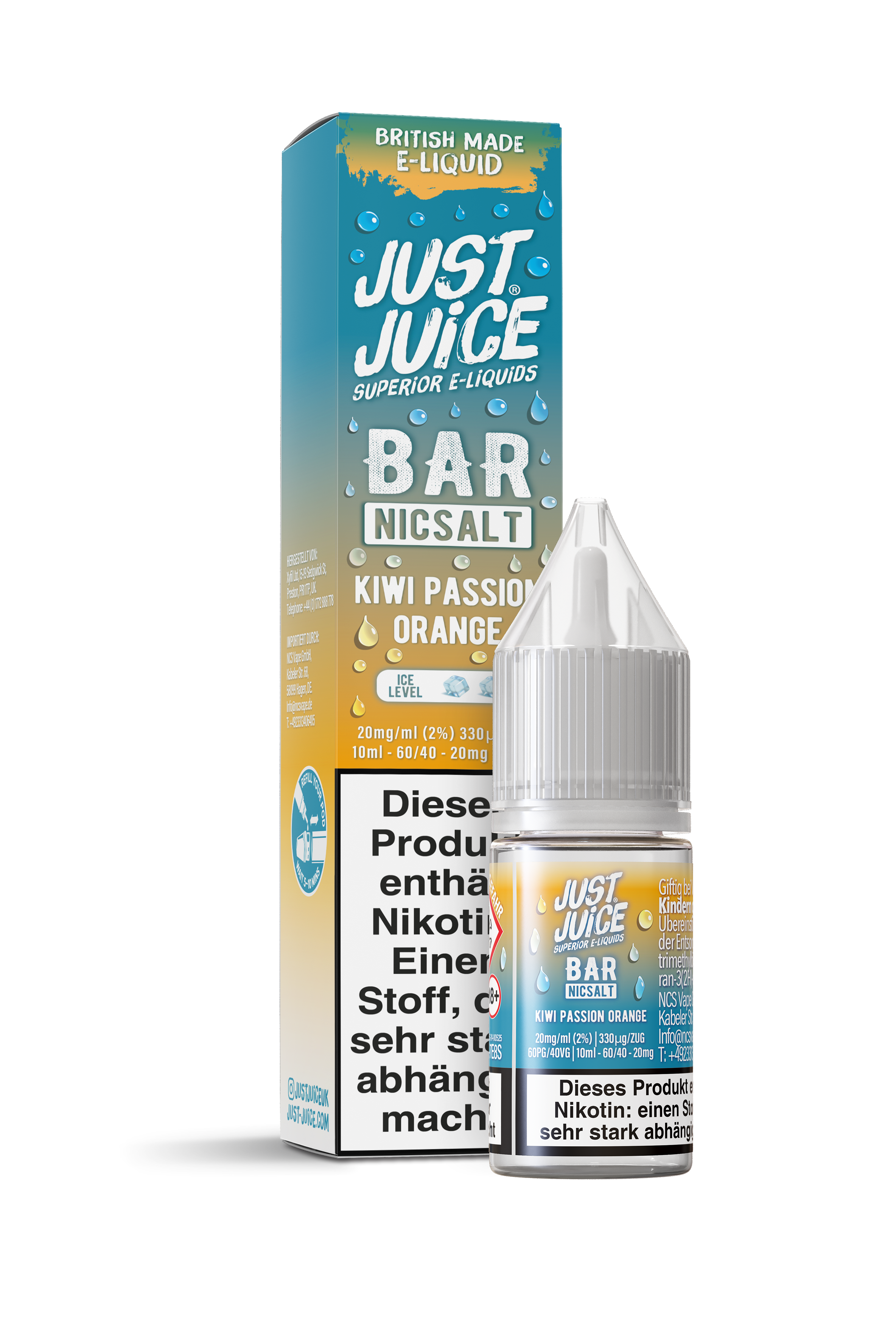 Just Juice Bar - Kiwi Passion Orange 10ml