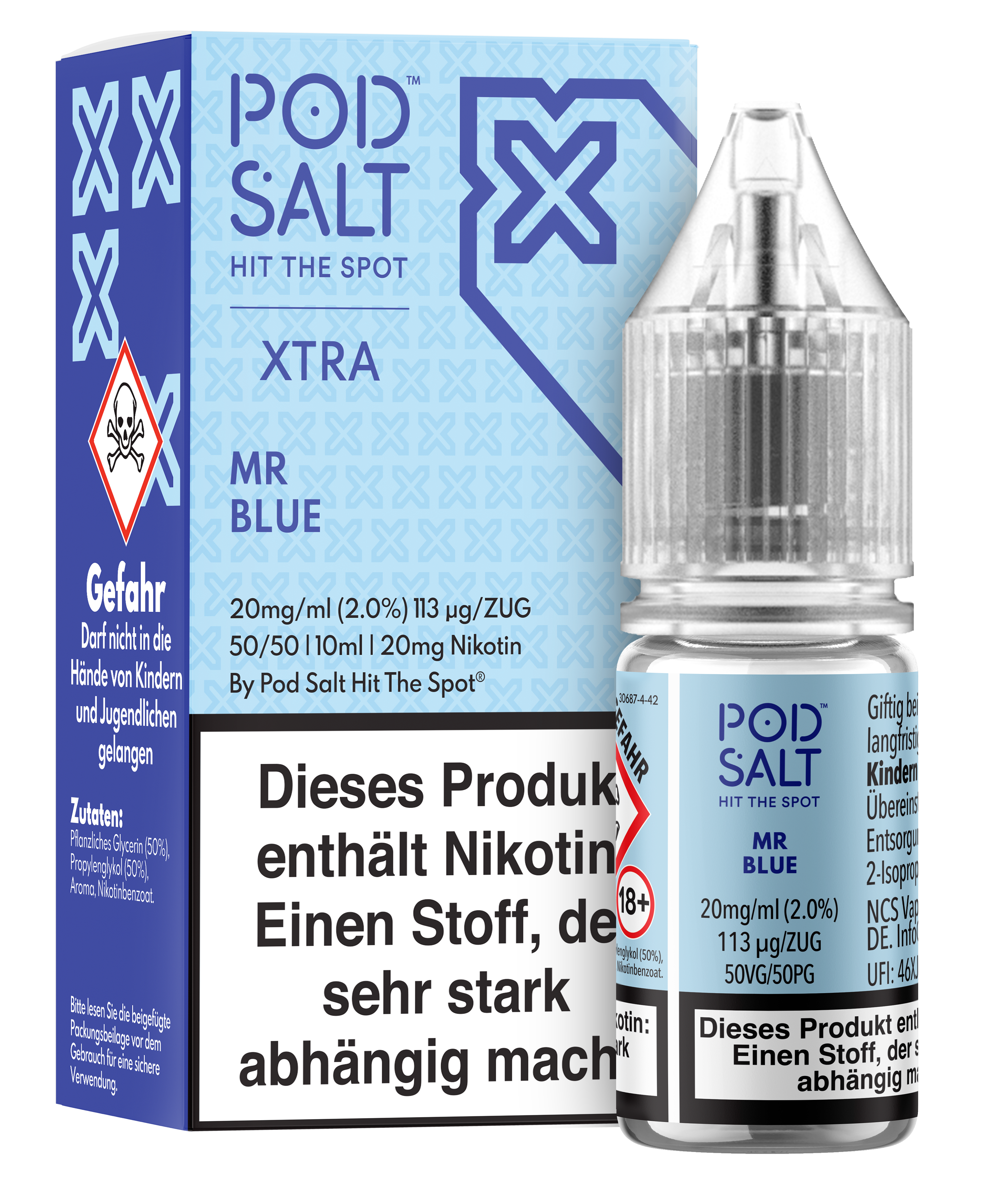Pod Salt Xtra - Mr Blue 10 ml
