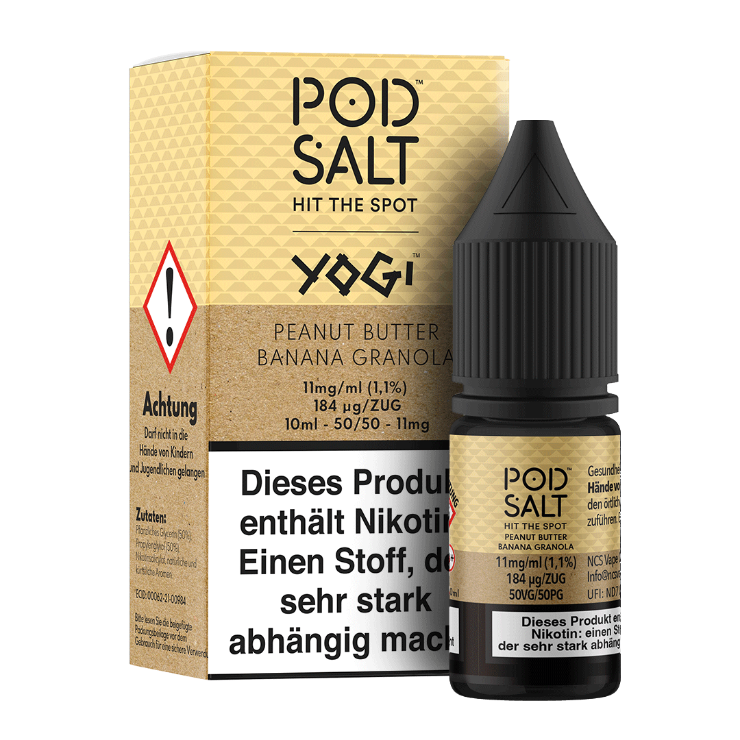 Pod Salt Fusion - Peanut Butter Banana Granola Bar 10 ml
