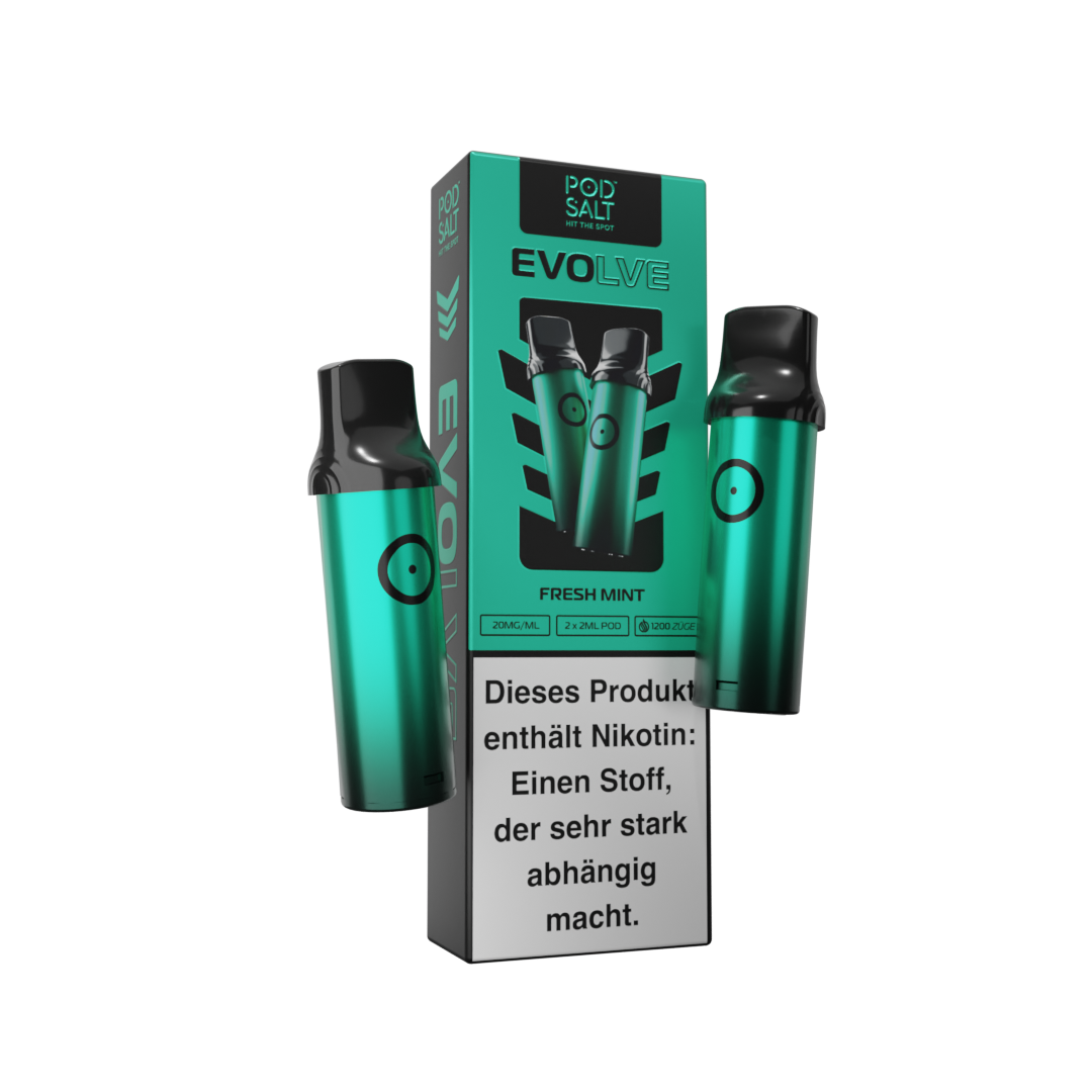 Pod Salt Evolve - Fresh Mint 2x2ml Pod - 20mg/ml Pod Salt Evolve - Fresh Mint 2x2ml Pod - 20mg/ml