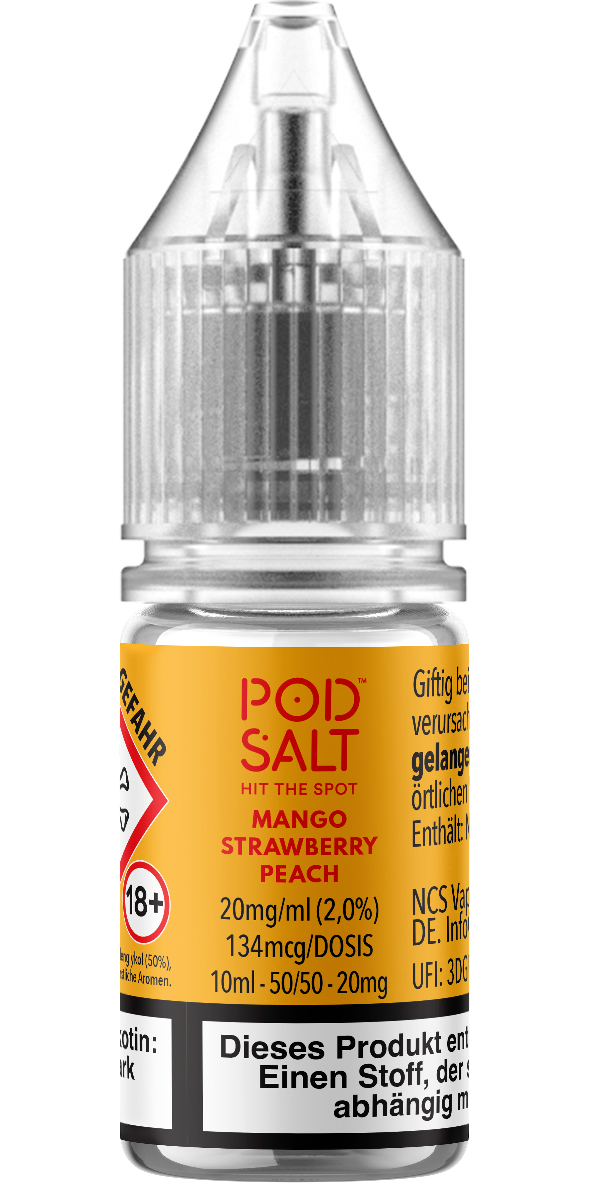 Pod Salt Xtra - Mango Strawberry Peach 10 ml