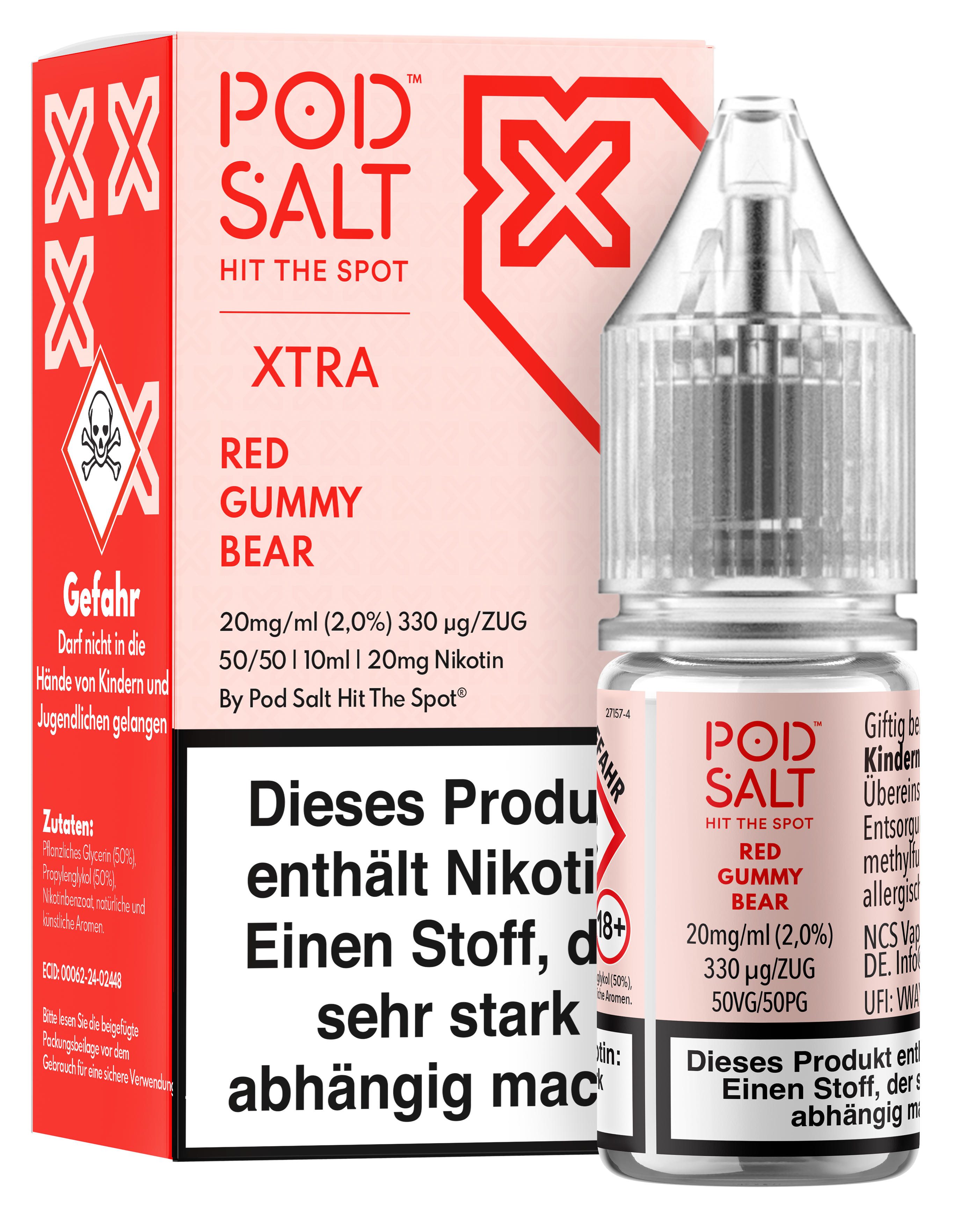 Pod Salt Xtra - Red Gummy Bear 10 ml