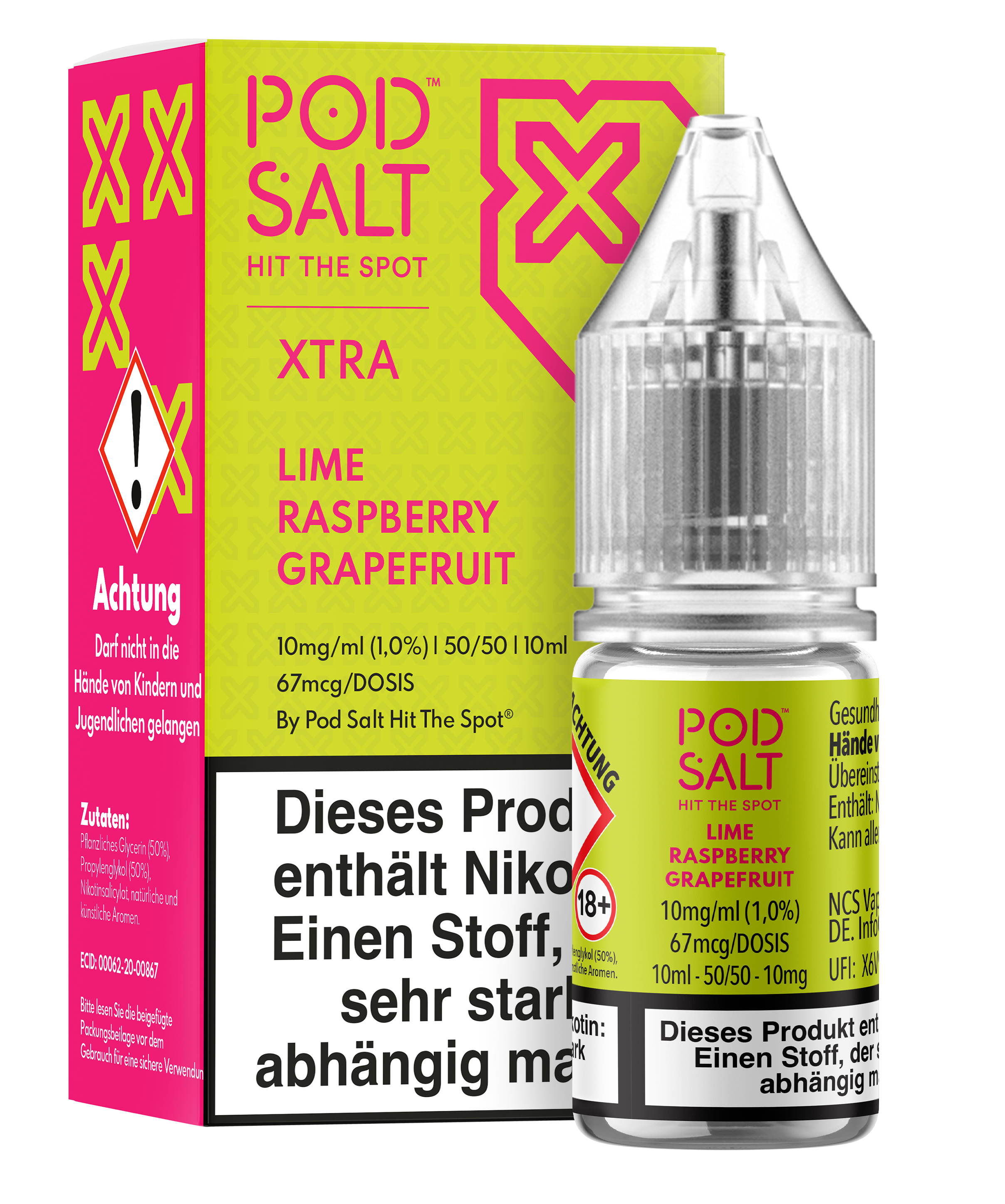 Pod Salt Xtra - Lime Raspberry Grapefruit 10 ml