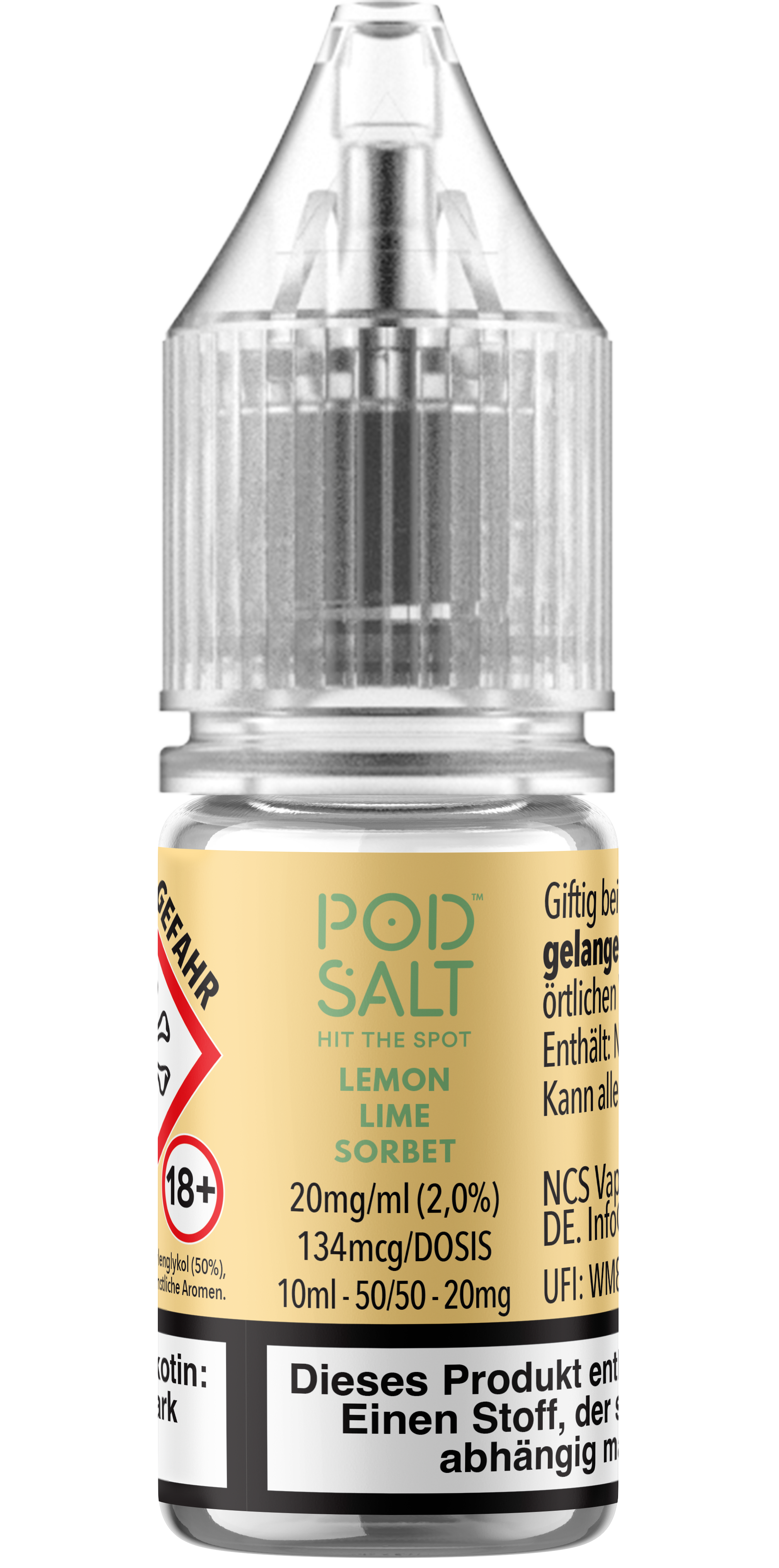 Pod Salt Xtra - Lemon Lime Sorbet 10 ml