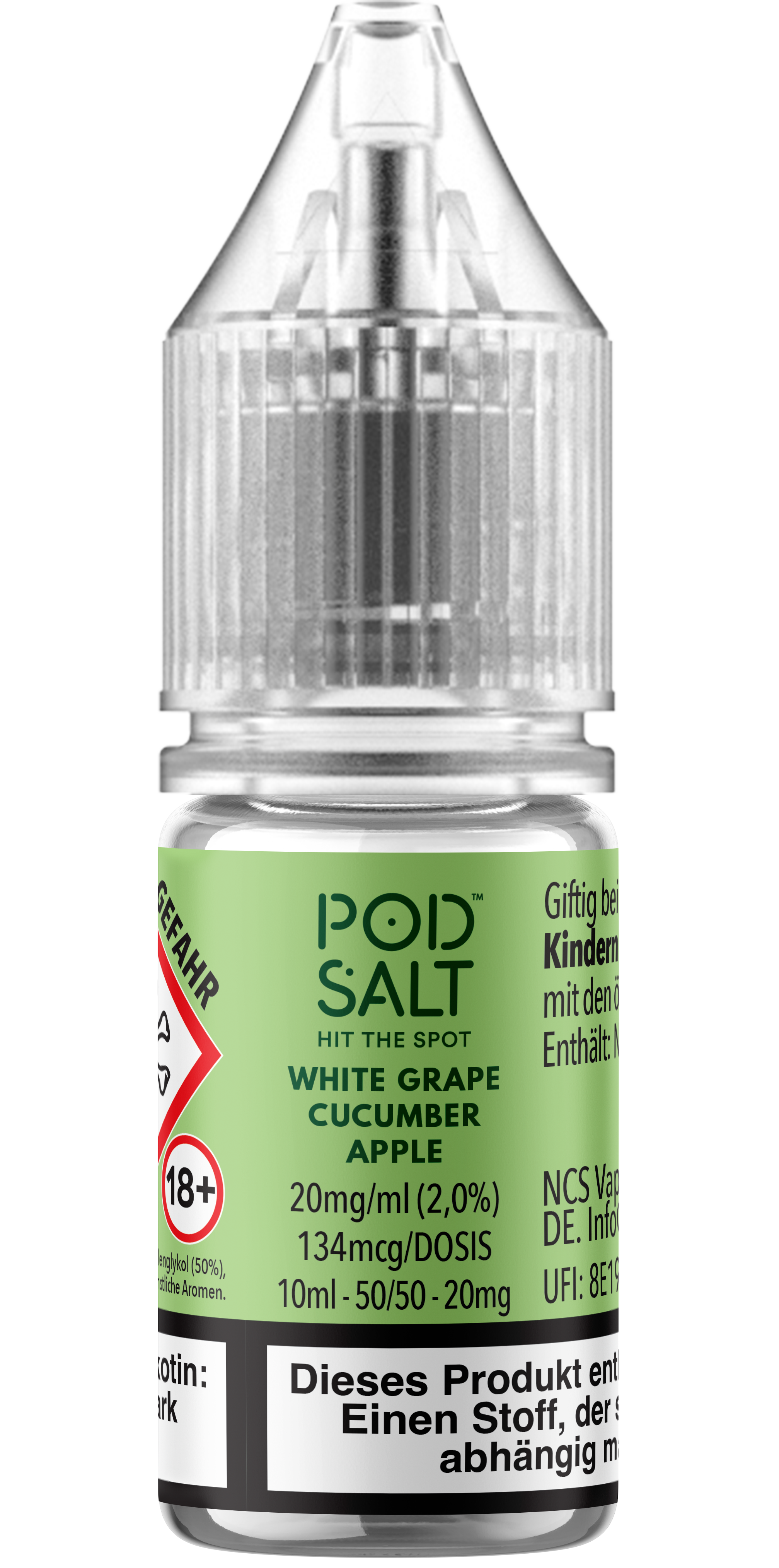 Pod Salt Xtra - White Grape Cucumber 10 ml