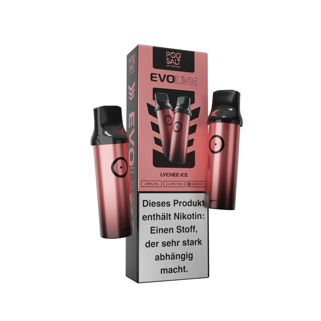 Pod Salt Evolve - Lychee Ice 2x2ml Pod - 20mg/ml Pod Salt Evolve - Lychee Ice 2x2ml Pod - 20mg/ml