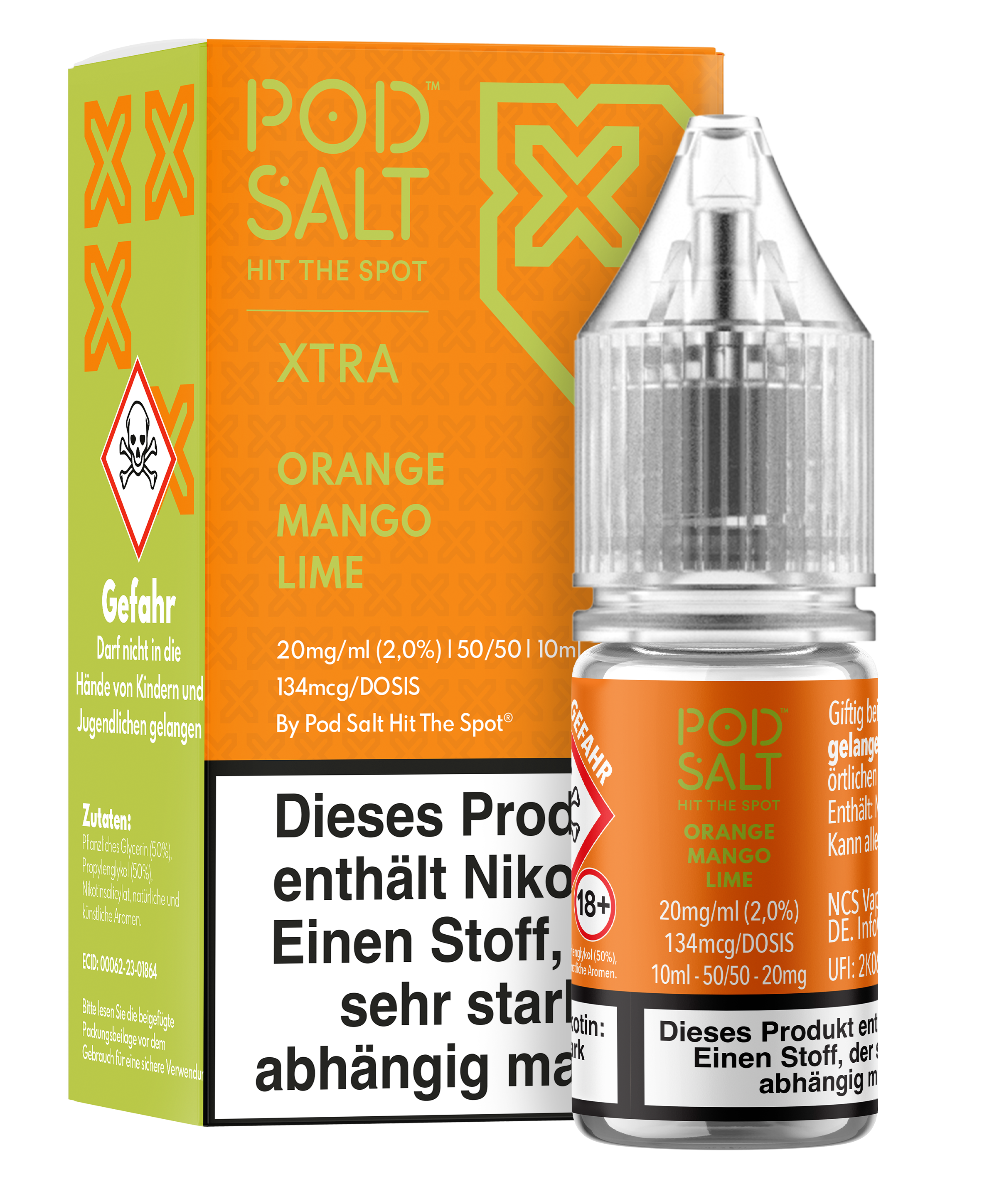 Pod Salt Xtra - Orange Mango Lime 10 ml