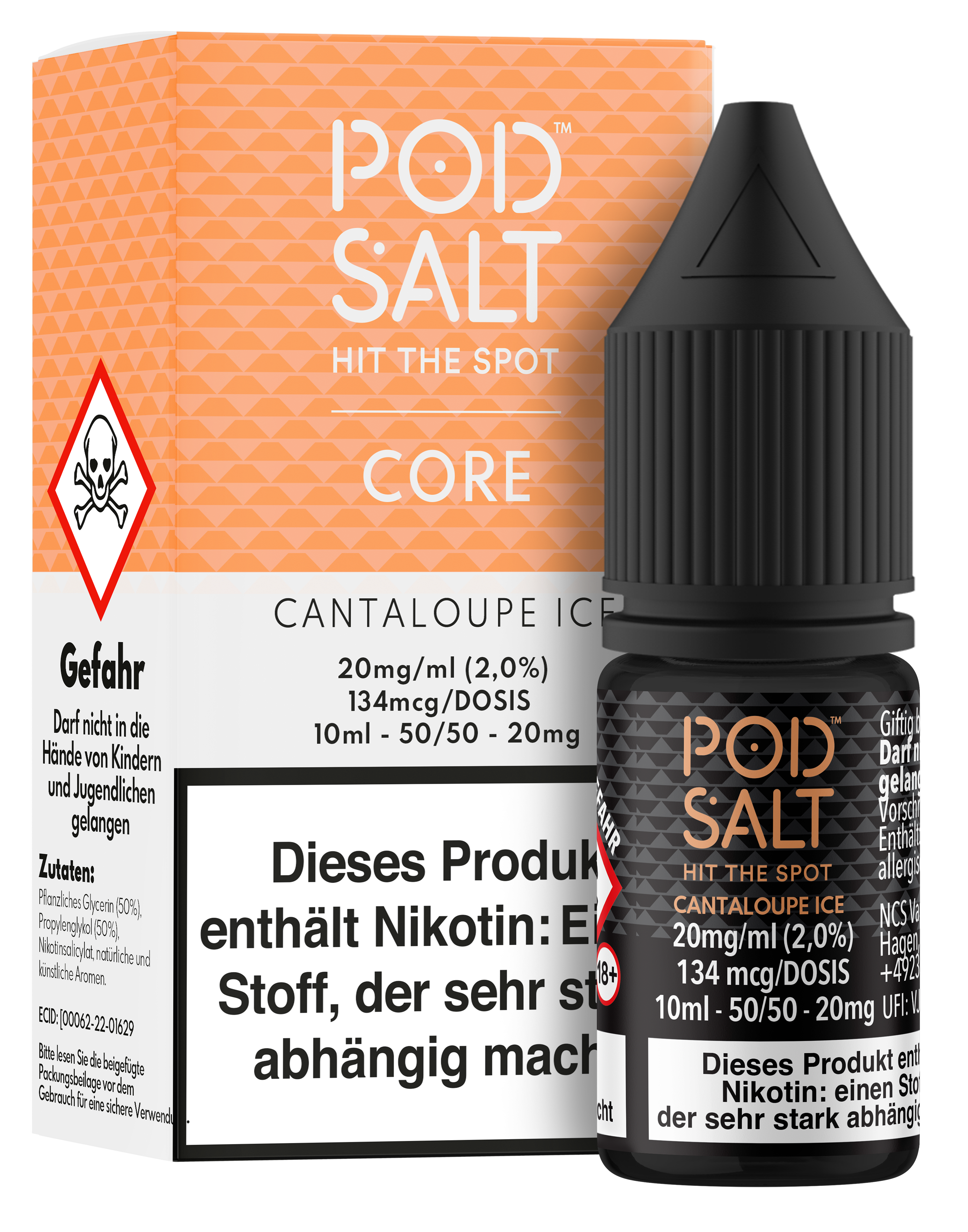 Pod Salt - Cantaloupe Ice 10 ml