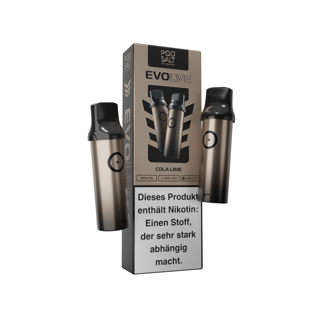 Pod Salt Evolve - Cola Lime 2x2ml Pod - 20mg/ml Pod Salt Evolve - Cola Lime 2x2ml Pod - 20mg/ml